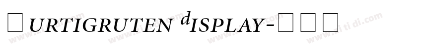 Hurtigruten Display字体转换